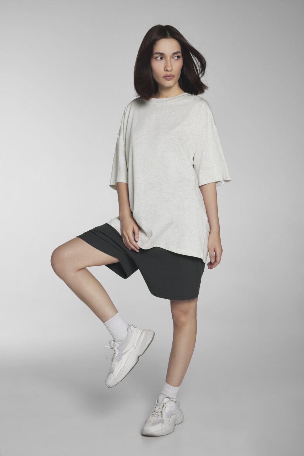 Unisex oversized katoenen T-shirt